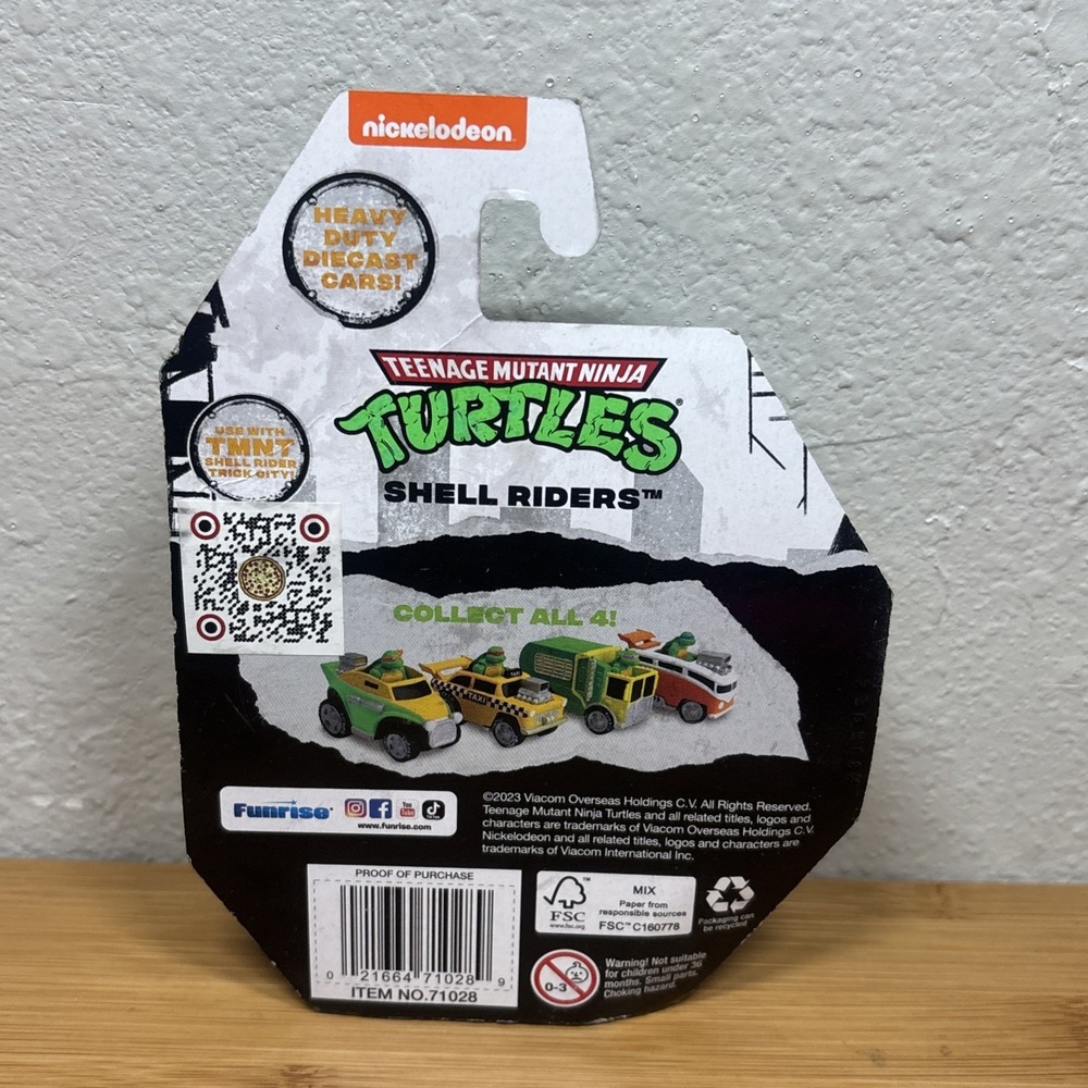 Teenage Mutant Ninja Turtles TMNT Shell Riders RAPHAEL Diecast Vehicle NIB 3+ - Picture 2 of 4
